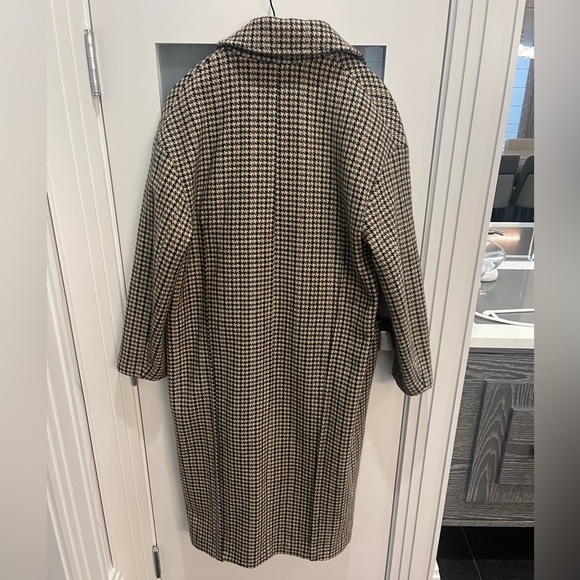 Zara oversized houndstooth plaid coat - Picture 2 of 4